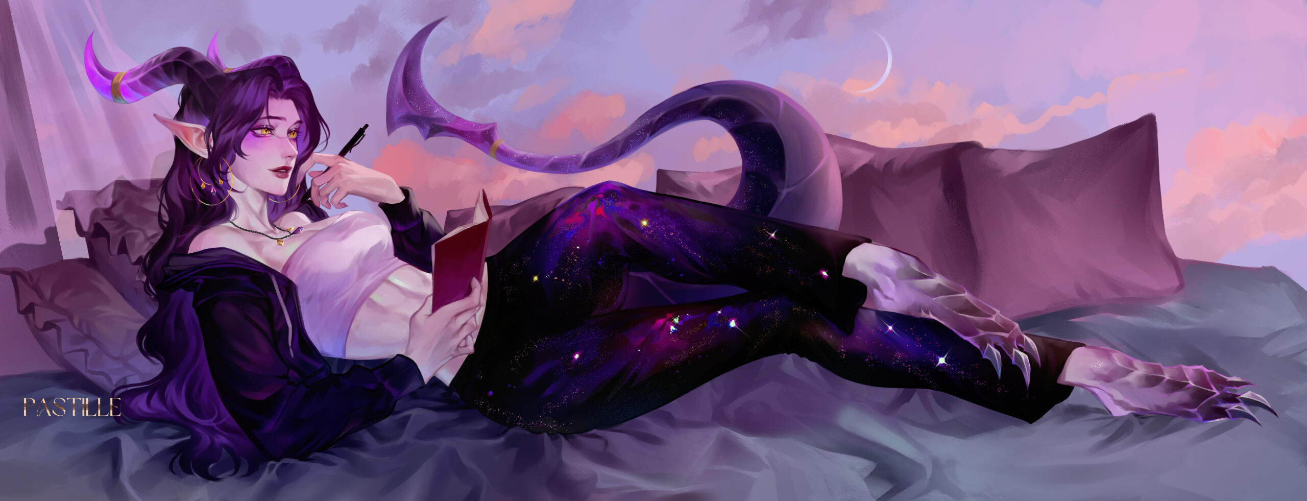 "Rooftop Writing Session" (Pastille)