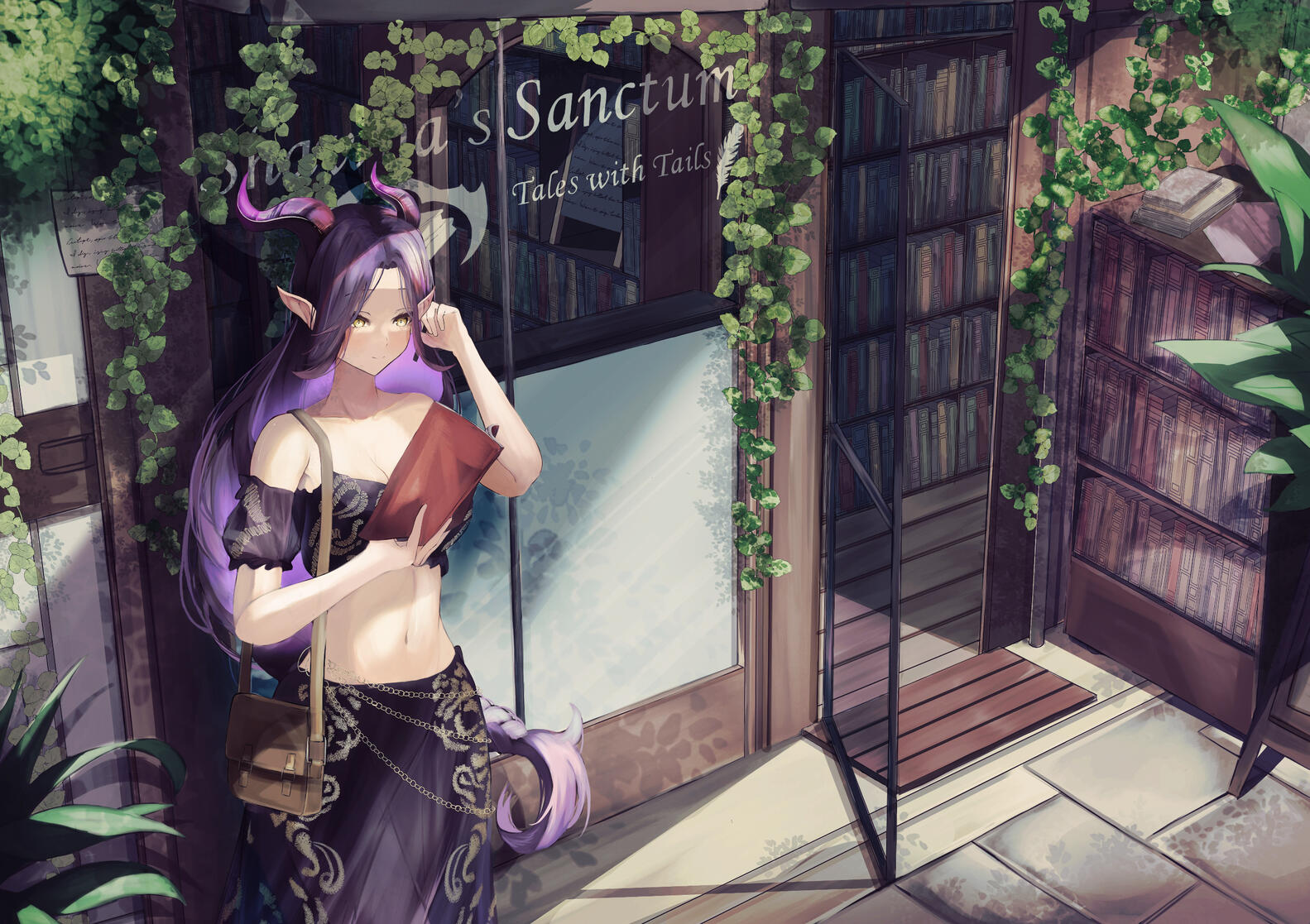 "Sanctum Bookshop Dress" (ballpen_rururu)